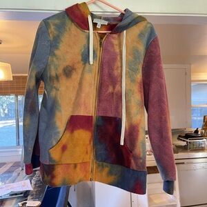 Tie Dye Hayden zip up